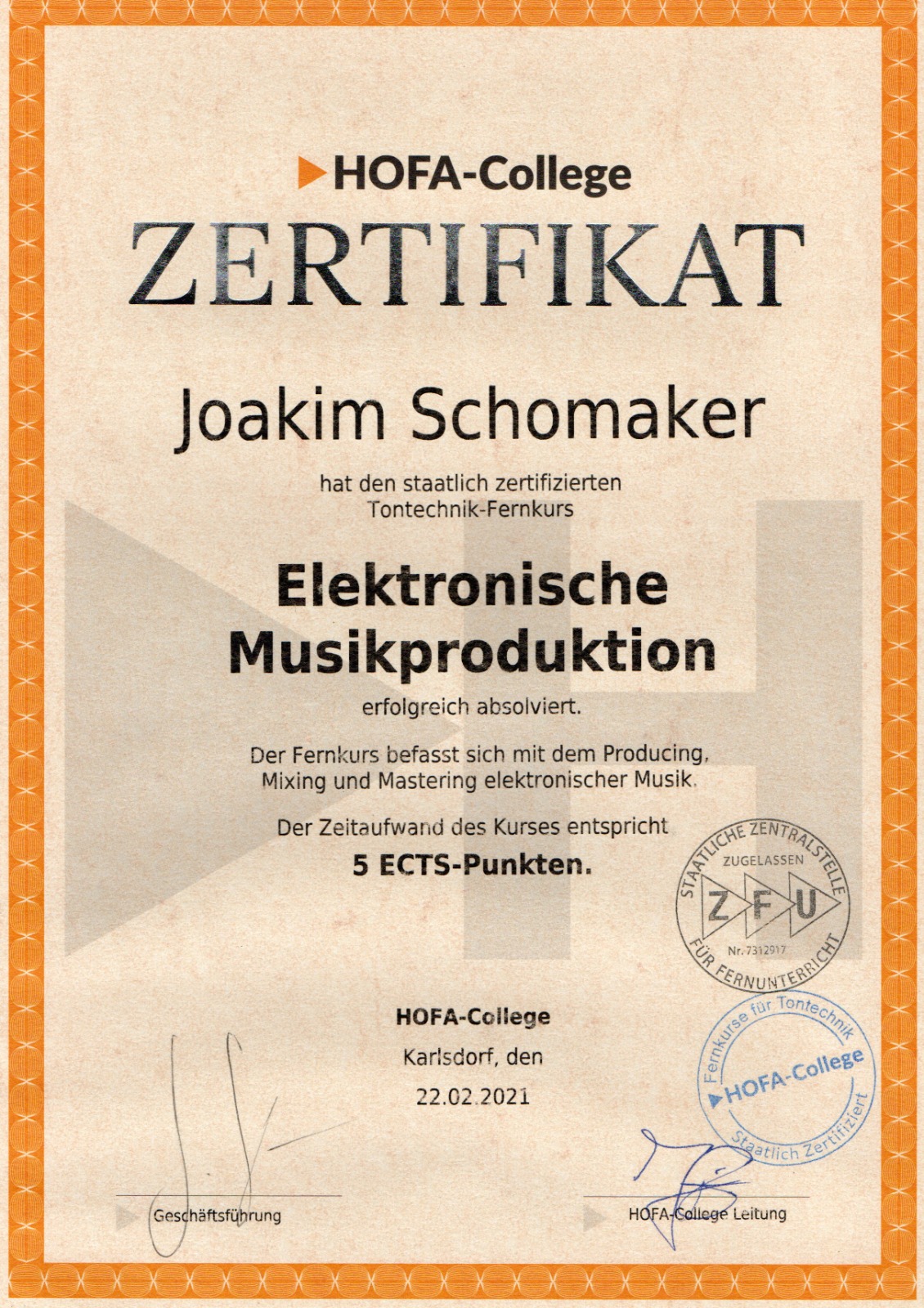 Musikproduktion im Basement Studio